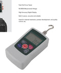 Portable Push Pull Force Gauge For Quick Tension Testing Battery Powered Mini Dynamometer With Built In Sensor 50 To 500N on white background