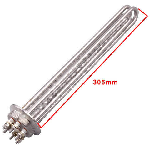 2 Inch Tri Clamp Immersion Water Heating Element U Type Boiler Heater 240V 9000W For Brewing And Homebrew Setups SUS304