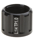 Black Thru Axles Nut M12 M15 Thread For Front And Rear Bike Hubs Tube Shaft Skewer Cap Quick Release Nut, aluminum alloy.