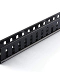 1U 19 Inch Server Rack Horizontal Cable Management System Built To Last With 12 Large Slots All Metal Steel Finger Ducts Mounting Screws Included