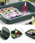 Do-It-All Garden Tidy Tray Do It All Potting Tray For Seed Starting And Soil Mixing - succulents in BPA-free plastic tray.