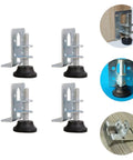 4 Piece Adjustable Furniture Leg Leveler Set With Carbon Steel And Nylon Material Anti Slip Cabinet Leveling Feet for uneven floors