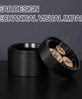 Game Changing Wdt Espresso Distribution Tool With Ten Precision Stainless Steel Needles Tailored For 51mm 53mm 54mm And 58mm Portafilters showing black ergonomic design.