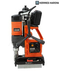 Heavy Duty Pipe Magnetic Drill With Permanent Magnet Base For Steel, 2280W motor and solid grip features.