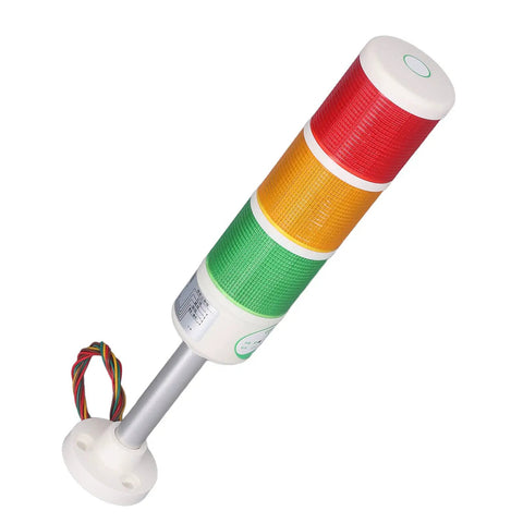 Three Layer LED Stack Tower Light for CNC Machines and Automatic Production Lines 24 Volt Aluminum Alloy Signal Indicator Lamp