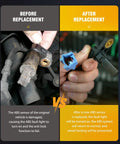 Comparison of Top Shelf Straight Swap Rear Abs Wheel Speed Sensor Left Or Right Als1464 before and after replacement.
