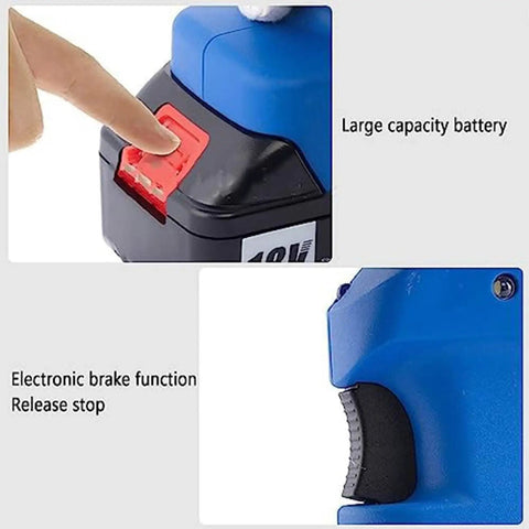 Beefy 120KN To 160KN Hydraulic Cable Cutter with large battery and electronic brake feature for safety.