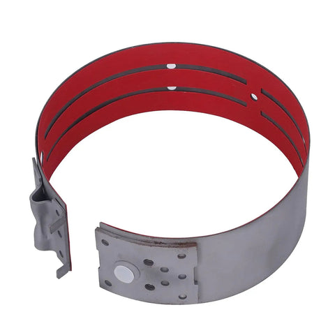 Automatic Transmission Band 057961 2 5/8in Wide Fits 700R4 4L60 4L60E 4L65E 4L70E OEM Quality Gearbox Replacement Part Drop In Ready Direct Replacement For Smooth Clutch Engagement And Durable Performance., red and gray transmission band with riveted steel anchors