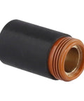 Built to Last Plasma Retaining Cap 220854 for MAX105 Torch Replacement Part with Durable Bakelite Polymer Brass Blend for a Stable Fit and Clean Pro Shop Grade Cut Quality, black and brown threaded cap