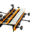 Top Shelf Twelve Inch Dovetail Router Jig With 1/2 Inch Templates For Dead On Alignment Plus Mortise And Tenon Woodworking Kit showing detailed construction with clamps.