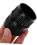 Close-up of hand holding black Two Pack Pipe Deburring Reamer Tool Set For Easy Operation And Quick Deburring Of Inner And Outer Tubes