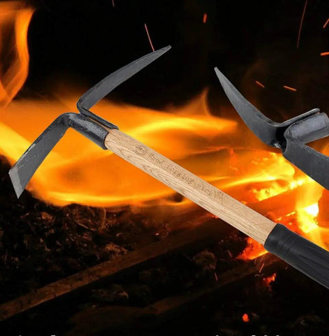 Built Tough Heavy Duty Pick Mattock With 15.5 Inch Fiberglass Handle for Close Cultivation And Weeding Forged 65 Steel
