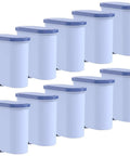 Solid Replacement For Home Brewing Equipment Water Filter Cartridge With Slick Slim Profile To Securely Fit Confined Tank Layouts For Steady Install And Crisp Daily Drinks Built Tight, pack of 10 slim blue water filter cartridges.