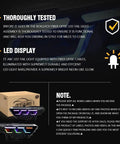 Ford Mustang Headlamp Upgrade With Sequential Animation, Slick Led Front Light For 2015-2026 Mustang GT EcoBoost Premium, 2016-2022 Shelby GT350 GT350R GT500, DRL Turn Signals, Custom Accessories MC Version packaging and features