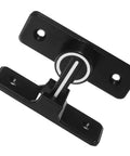 Heavy Duty Stainless Steel Slide Bolt Lock With Glow In Dark Night Light Feature And Pick Proof Ball Catch For Sliding Barn Doors Screens And Garden Gates No Sweat Install Smooth Glide Action in black finish.