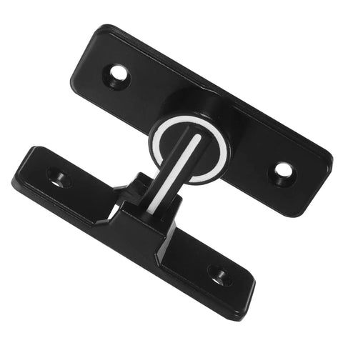 Heavy Duty Stainless Steel Slide Bolt Lock With Glow In Dark Night Light Feature And Pick Proof Ball Catch For Sliding Barn Doors Screens And Garden Gates No Sweat Install Smooth Glide Action in black finish.