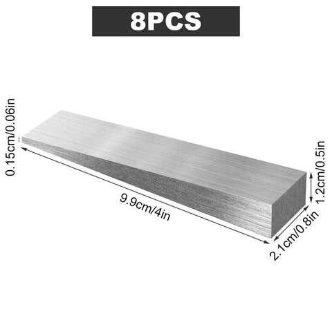 Eight Piece Metal Wedge Shims Triangle Flange Wedge Set for Welding and Pipe Fittings Pro Grade Durable Carbon Structural Steel Wedges