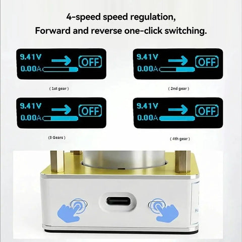 Pro Tier Mini Grinding Machine Featuring Digital Display And 10000 Rpm Speed for 4-speed regulation controls and one-click switching.