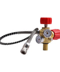 Heavy Duty 4500 PSI DIN Valve Adapter For PCP Paintball And HPA Tank Fill Stations With Quick Disconnect Hose M18x1.5 And High Pressure Gauge