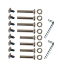 Inline Skate Replacement Wheel Axles Repair Kit With 6mm Shafts In 30mm And 36mm Lengths Includes 8 Screws 8 Washers 2 Hex Wrenches
