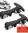 Rugged Heavy Duty Rubber Hood Catch Kit With Stainless Steel Bracket And Flexible T Handle Latch Rubber Drawer Locking Clamp