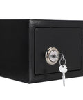 Steel Safe Box With Key Lock For Home And Office Use, Heavy-Duty Anti-Theft Jewelry Cash And Document Storage, Pry-Resistant Steel Safe