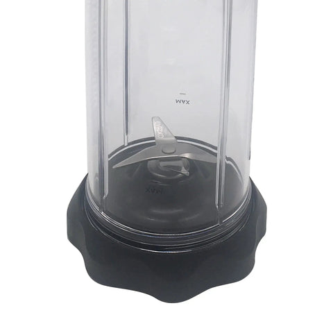 Close-up of 24oz cup with Easy Twist extractor blade for Two Pack 24oz Cups With To Go Lids And Easy Twist Extractor Blade For Nutribullet Blenders Replacement Kit For Select 1200 Pro 1000 And Blender Combo Models