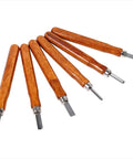 Wood Carving Tools Set 6 Piece Chisel Kit With Hand Handles Pro Grade High Carbon Steel Blades DIY Sculpture Kit