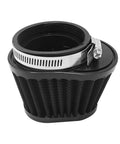 51mm 2 Inch Clip On Motorcycle Air Filter Black Mushroom Head Intake Filter For Moto, Cars And Mini Bikes Easy Snap On Install Cold Air Performance Boost