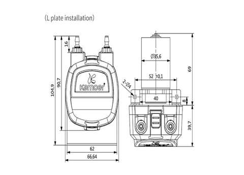 KHM3 Adjustable Peristaltic Dosing Pump 300-600 Ml Min 12V 24V For Viscous Liquid Transfer High Flow Chemical Resistant Plastic Gear Drive Easy Maintenance Long Life Reliable Performance