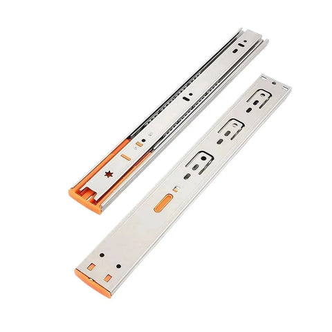 Professional Grade Stainless Steel Drawer Slides Feature A Bottom Mounted Concealed Design That Glides Smooth As Silk Handles Serious Weight And Never Falters Under Pressure, side view.