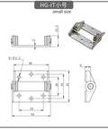 Stainless steel constant-torque door hinge with damping for any-angle installation; small-size, 1 piece.