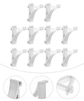Aluminum Freezer Shelf Clips Must Have Ten Pack Easy To Install Cooler Shelf Braces For Refrigerator Support Hooks
