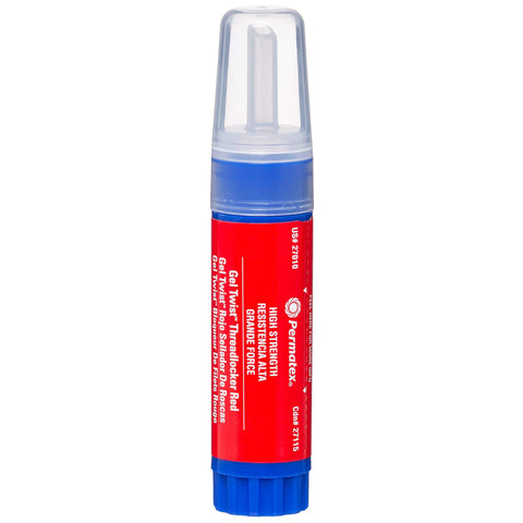 Red High Strength Threadlocker Gel 10 G OEM Spec Heavy Duty Locking Gel For 3/8 To 1 Inch Fasteners Keeps Bolts Snug