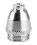 Heavy Duty 44 Piece Welding Torch Nozzle And Collet Guard Cap Replacement Kit With Premium Ceramic Steel Construction For Plasma Cutter AG60 SG55 Upgrades, silver nozzle with threading.