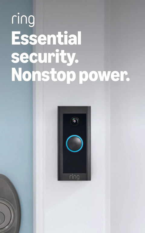 Top Shelf Hardwired Video Doorbell Camera With Flawless 1080p Hd Streaming Two Way Audio Rapid Motion Alerts And Easy Install Wall Mount Smart Porch Guardian System installed on the wall.