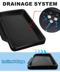Heavy Duty Golf Ball Tray Kit With 18 Foam Balls Durable Indoor Outdoor Practice Mat Organizer drainage system and slope