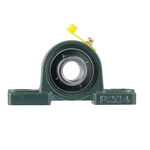 Two Pack Pillow Block Mounted Ball Bearings UCP204-12 Three Quarter Inch Bore Self Aligning With Cast Iron Housing and Chrome Steel Bearings