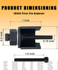 Pivot Pin Remover Tool For Saginaw Tilt And Telescoping Steering Columns LIS19940 Compatible Pro Grade Heavy Duty Steel Build For Quick Pin Disassembly And Reliable Auto Shop Repairs On GM Ford Chrysler Jeep, dimensioned view