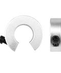 Six Pack Fixed Locking Shaft Collars Heavy Duty Carbon Steel Zinc Plated Corrosion Free Perfect For Linear Rails Motors Gearboxes, side view