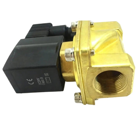 High Performance Pneumatic Solenoid Valve For Air Tools And Industrial Systems With Electromagnetic Control Plus 1 Pc Series Replacement Part For Reliable Operation, brass body with electromagnetic actuator.