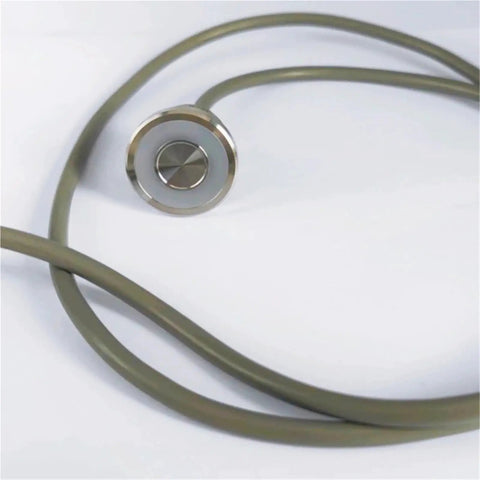 Beefy 22Mm Stainless Steel IP68 Waterproof Ring Illuminated Piezo Push Button Switch with 1M Cable White Momentary 10NO 5V