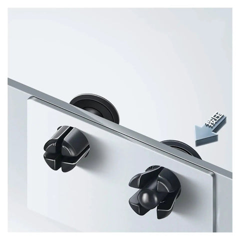 Nylon Expansion Rivet Nut Clips For Motherboard And Pcb Mounting Heavy Duty Push Type Spacers Black 100 Pack showing installation on mainboard.