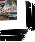 4 Pack Throat Insert Plate For 12 Inch Sliding Compound Miter Saw Kerf Board Replacement, black 3D printed durable fit
