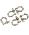 Heavy Duty Rigging Gear Built Tough For Off Road Recovery And Overlanding M4 Up To M12 304 Stainless Steel Clevis Shackle With Screw Pin Rustproof Hardware 5 Piece Assortment.