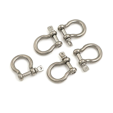 Heavy Duty Rigging Gear Built Tough For Off Road Recovery And Overlanding M4 Up To M12 304 Stainless Steel Clevis Shackle With Screw Pin Rustproof Hardware 5 Piece Assortment.