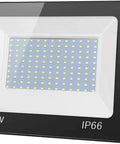 Led Flood Light, 10000Lm Waterproof Ip66, 3.5Cm Ultra-Thin Outdoor Sup, 100W display with sleek black frame and mounting bracket.