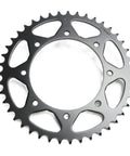 43T Steel Rear Sprocket Black Built Tough For Mountain And Street Bikes, Heavy-Duty C49 High-Carbon Steel, Heat-Treated And Hand-Finished