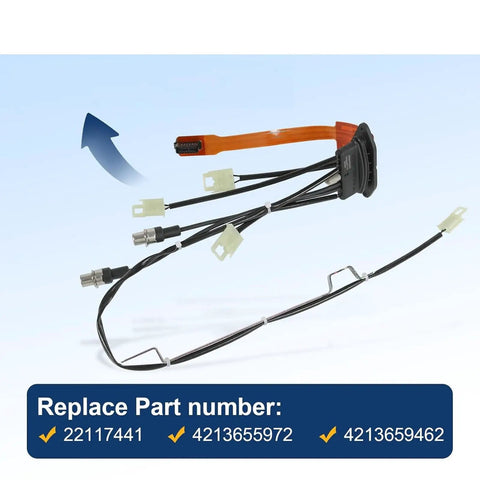 Beefed Up Transmission Wiring Cable 22117441 For Trucks Durable Waterproof Engine Wire Replaces 4213655972 And 4213659462, pictured with connectors