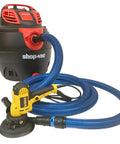 Antistatic Vacuum Hose With Non Snag Protective Wrap And Heavy Duty Multi Brand Power Tool Adapter Set For Shop Vacs 10 Ft
